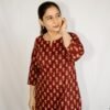 JAT02410-scaled-1.jpg Maroon & Beige Printed Cotton Co-Ord Set